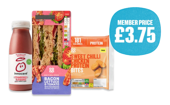 Meal deals all wrapped in plastic